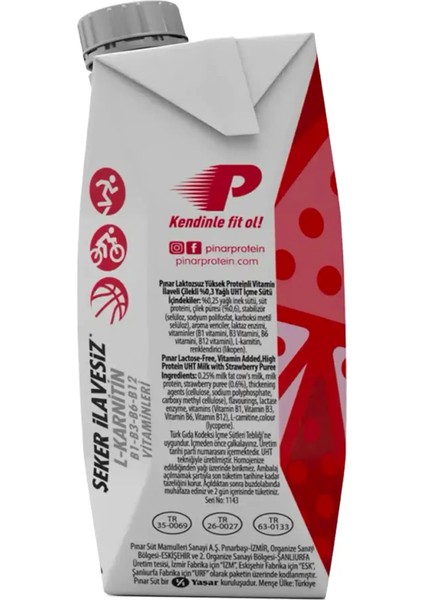 Çilekli Protein Süt 500 ml x 12 Adet fırsatları