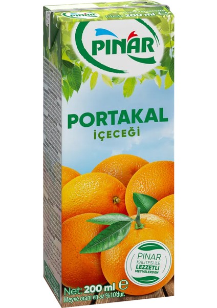 Meyveli Içecek Portakal 200 ml x 27 Adet