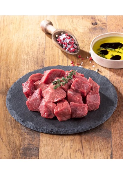 Kasap Dana Kuşbaşı Orta Yağlı 500 G %100 Yerli Besi