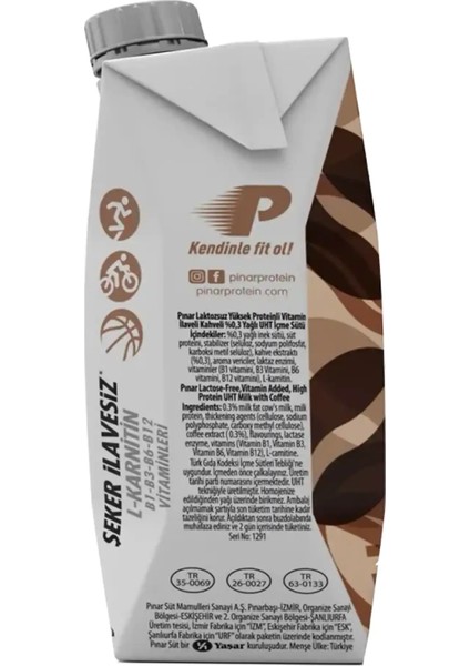Kahveli Protein Süt 500 ml x 12 Adet fırsatları