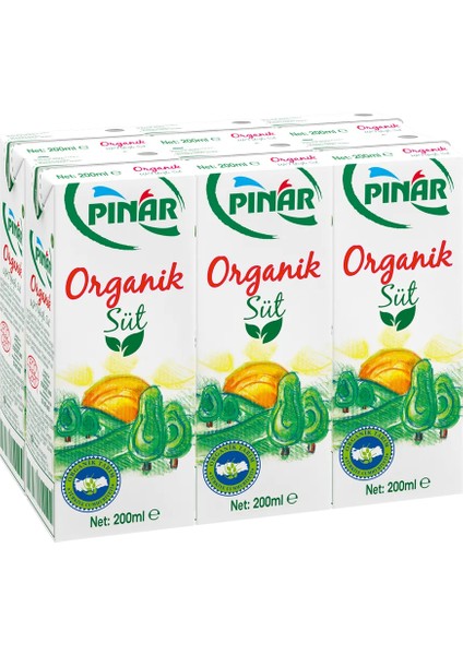 Organik Süt 6x200 ml