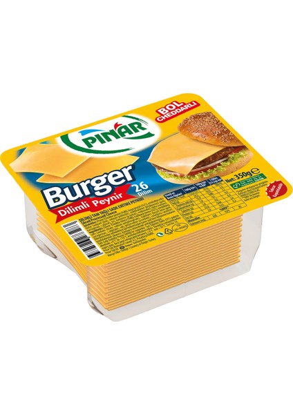 Dilimli Burger Peynir 350 g