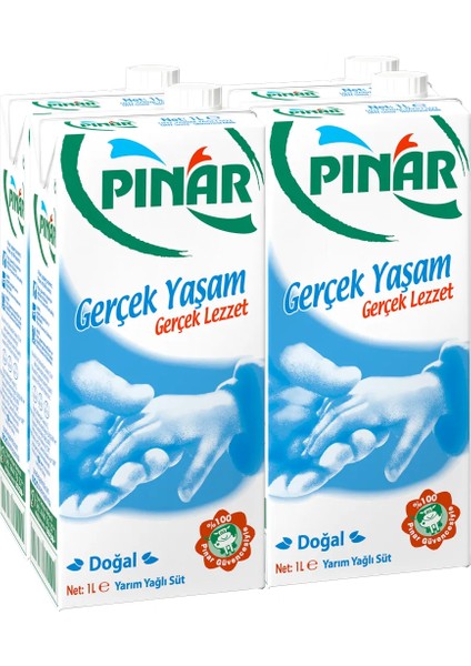 Süt Yarım Yağlı 1 Lt 4’lü Paket