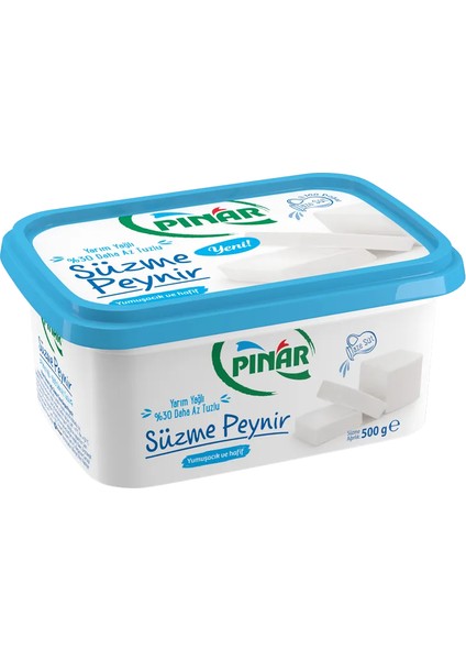 Süzme Peynir Az Yağlı Az Tuzlu 500 gr