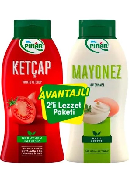 Ketçap 600 G + Mayonez Light 500 G