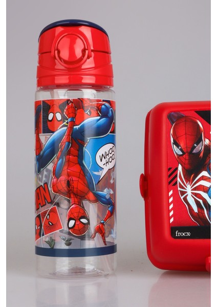 Lisanslı Spıderman 500 ml Trıtan Matara ve 2 Katlı Beslenme Kutusu / Lunch Box Seti fiyatları