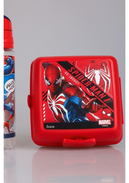 Lisanslı Spıderman 500 ml Trıtan Matara ve 2 Katlı Beslenme Kutusu / Lunch Box Seti modelleri