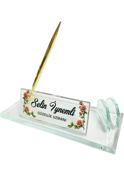 Kişiye Özel Baskılı Kristal Masa Isimliği fiyatları