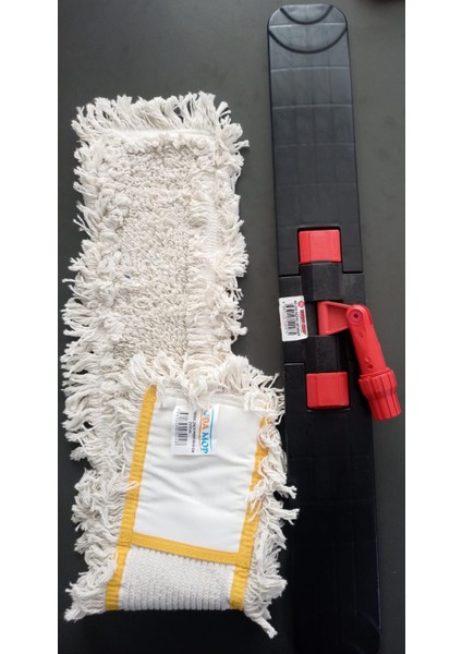 Mop Doba ,Aparat Yakto Premium Mop ve Çift Tuşlu Mop Aparatı Seti (80 Cm)