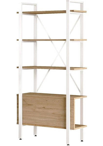 Molena Metal Kitaplık 5 Raflı 170CM Sepet-Beyaz Ma4-Sw modelleri