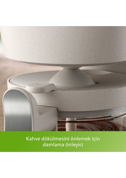 ECO Conscious Edition Filtre Kahve Makinesi 1,2 L, 15 Fincan Kapasiteli, Otomatik Kapanma ve Cam Sürahi