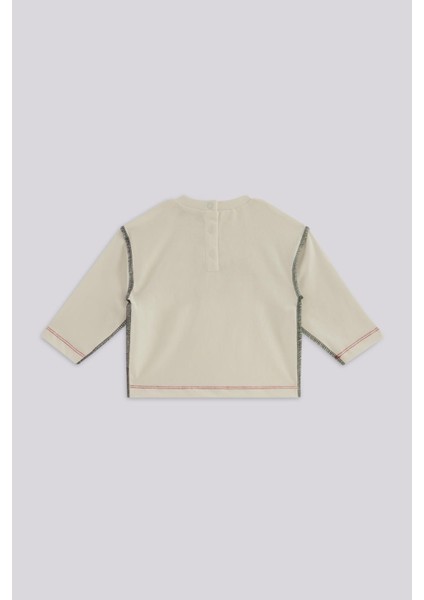 Bg Store Erkek Bebek Beyaz Eşofman Üstü modelleri