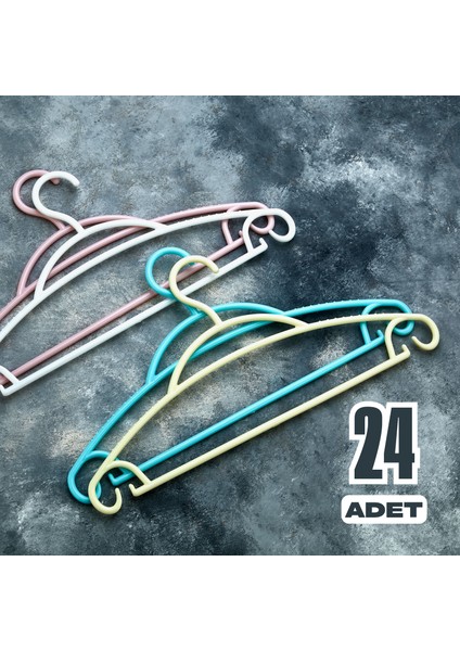 36 Adet Galaxy Askı Elbise Askısı - Karışık Renk