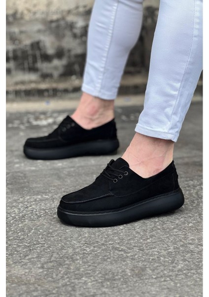 Kömür Süet Ortopedik Taban Erkek Casual Ayakkabı