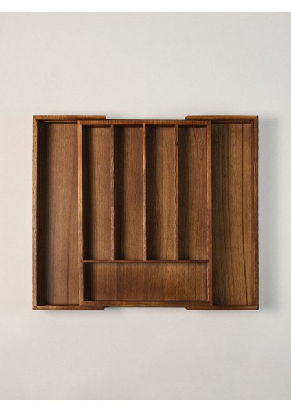 Orla Açılabilir Akasya Çekmece / Kaşıklık Düzenleyici fiyatları