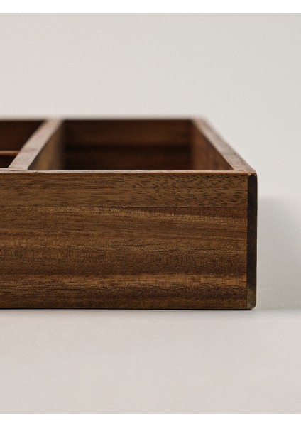 Orla Açılabilir Akasya Çekmece / Kaşıklık Düzenleyici indirimleri