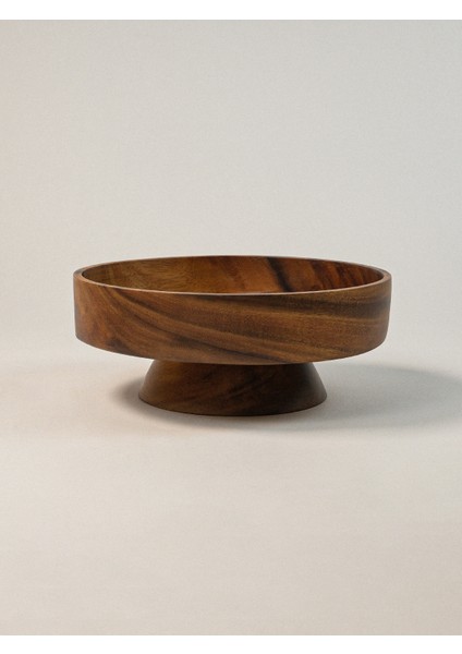 Nalora Ayaklı Akasya Sunumluk (25 Cm)