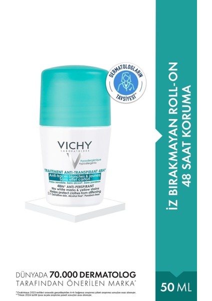 Hassas Ciltler İçin İz Bırakmayan Terleme Karşıtı Roll-On Deodorant 50 ml – Uzun Süreli Etkili Koruma fiyatları