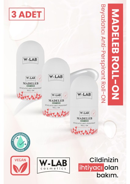 Madeleb Roll-On Deodorant 3’lü Set – Ferahlatıcı, Uzun Süre Kalıcı ve Ter Kokusu Önleyici Koruma fiyatları