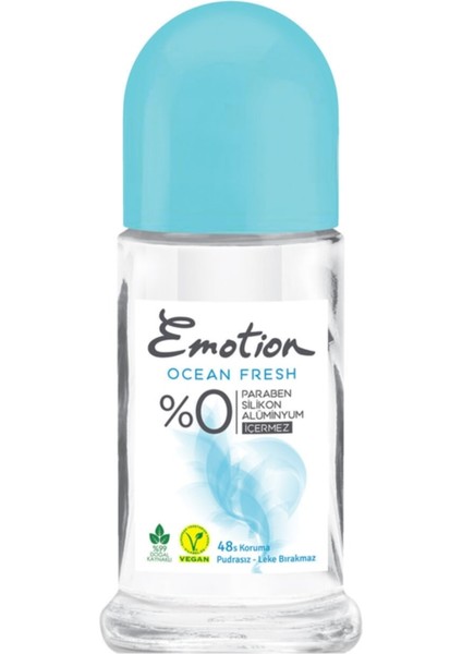 Ocean Fresh Pudrasız Roll-On Deodorant 50 ml – Leke Bırakmayan, 48 Saat Etkili Unisex Ferah Koku fiyatları