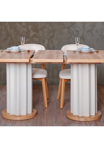 Lento Large Açılır 4 Sandalyeli Mutfak Masa Takımı modelleri
