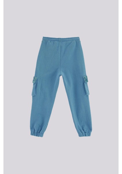 Bg Store Kız Çocuk Mavi Eşofman Altı modelleri