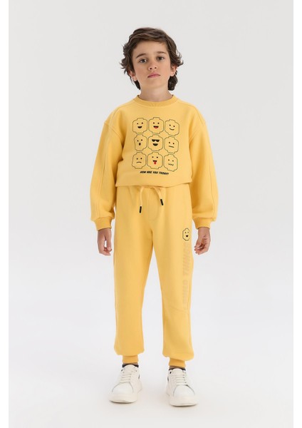 Bg Store Erkek Çocuk Sarı Eşofman Altı