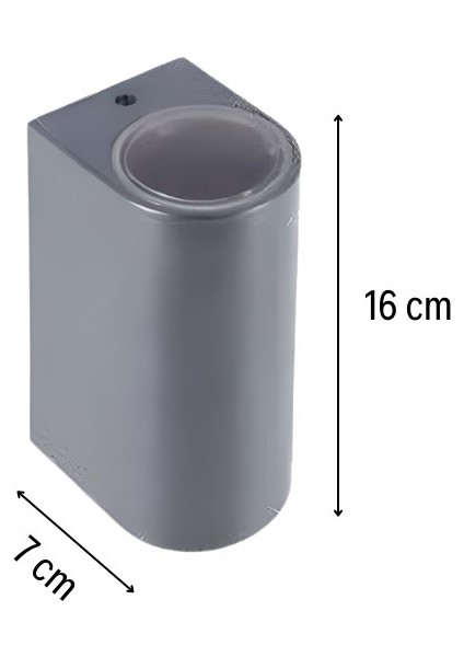 2 Adet 7W GU10 Günışığı Ampul Dahil Antrasit Mira Çift Yönlü Abs Plastik Aydınlatma Apliği 13647 modelleri