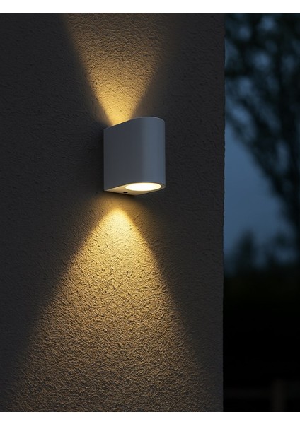 2 Adet 7W GU10 Günışığı Ampul Dahil Antrasit Mira Çift Yönlü Abs Plastik Aydınlatma Apliği 13647