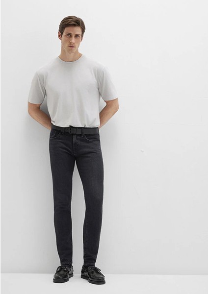 James Siyah Erkek Jean Pantolon M0042490647