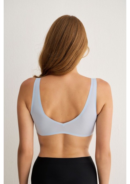 Balensiz Çıkarılabilir Pedli Dikişsiz Lazer Sütyen 3312 Gökyüzü fırsatları