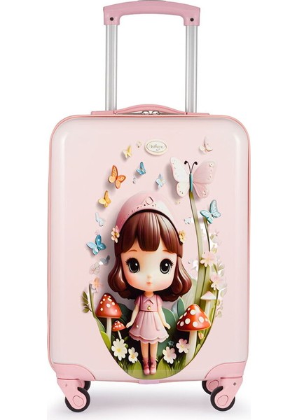Ultra Light Pembe Kız Çocuk Valizi BLK06 06
