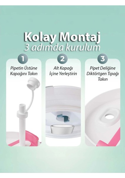 Quencher ve Yeni Nesil Pipetli Termos Uyumlu 3 Parça 1 Set Sızdırmaz Koruyucu Aksesuar Silikon Set Beyaz fırsatları