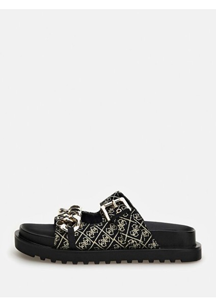 Kadın Siyah Terlik Şık Tasarım Rahat Dayanıklı Malzeme Günlük Kullanım İçin