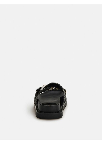 Kadın Siyah Terlik Şık Tasarım Rahat Dayanıklı Malzeme Günlük Kullanım İçin