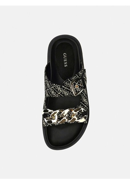 Kadın Siyah Terlik Şık Tasarım Rahat Dayanıklı Malzeme Günlük Kullanım İçin