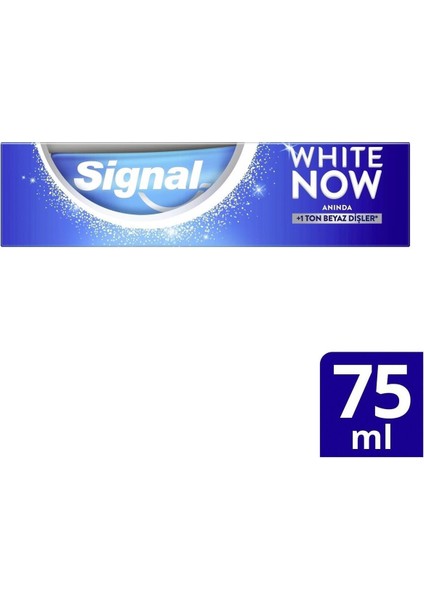 White Now Beyazlatıcı Diş Macunu 75 ml – 3 Kat Anında ve Uzun Süreli Beyazlık, Ferah Nane Aromalı indirimleri