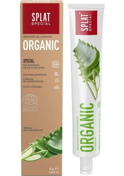 Special Organik Diş Macunu 75 ml – Doğal İçerikli, Hassas Diş ve Diş Etleri İçin Nazik Koruma
