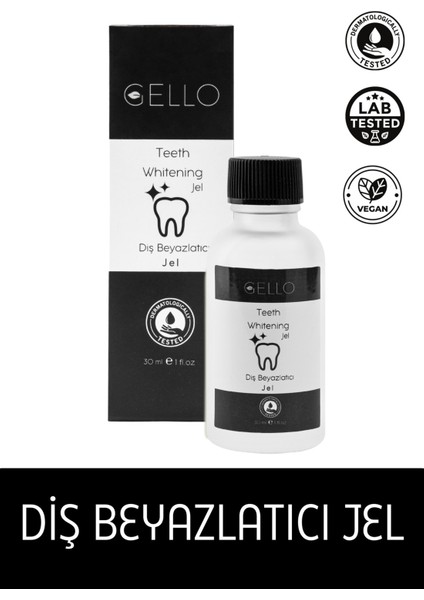 Diş Beyazlatıcı Jel 30 ml – Hızlı Leke Giderici, Nötr Aromalı ve Dermatolojik Olarak Test Edilmiş fiyatları