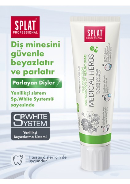 Professional Medical Herbs Bitkisel Özlü Diş Macunu 100 ml – Hassas Diş ve Diş Etleri İçin Nazik Bakım