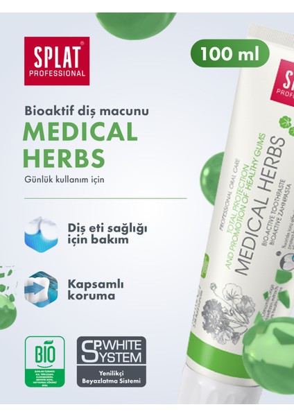 Professional Medical Herbs Bitkisel Özlü Diş Macunu 100 ml – Hassas Diş ve Diş Etleri İçin Nazik Bakım