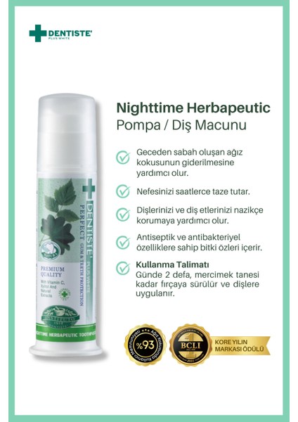 White Uyku Öncesi Diş Macunu 120 g – Vitamin C ve Xylitol ile Ferah Nefes ve Ağız Bakımı modelleri