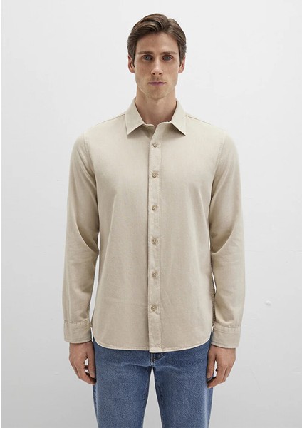 Bej Erkek Gömlek M0211641-70039