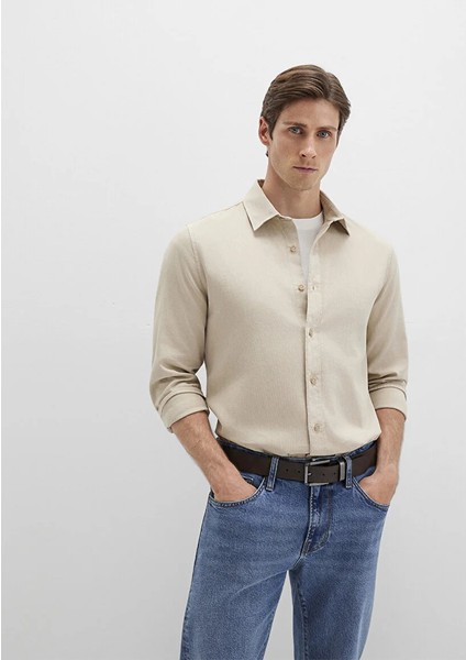 Bej Erkek Gömlek M0211641-70039