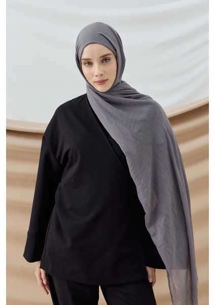Aya Serisi Şal- Koyu Gri