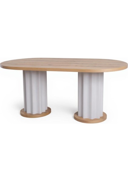 Lento Large Yuvarlak 4 Sandalyeli Mutfak Masa Takımı fırsatları