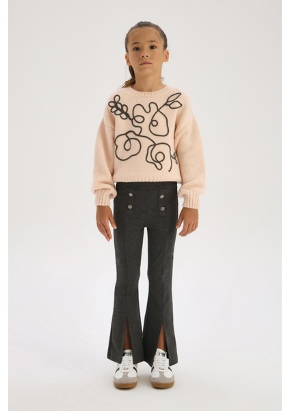 Bg Store Kız Çocuk Antrasit Pantolon