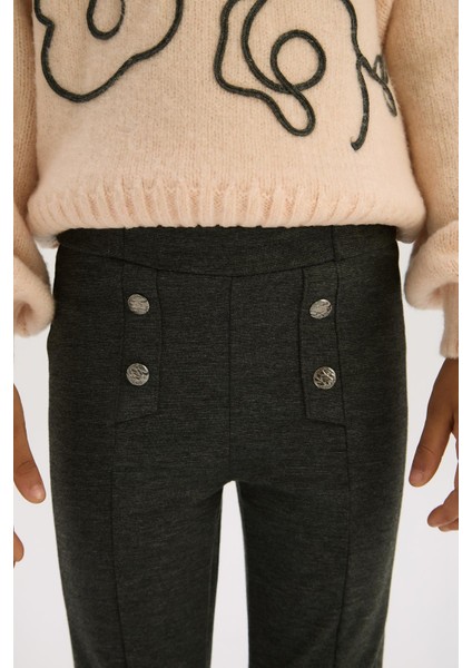 Bg Store Kız Çocuk Antrasit Pantolon modelleri