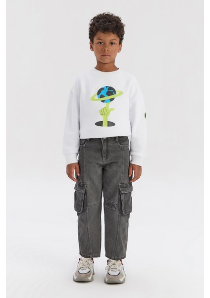 Bg Store Erkek Çocuk Gri Pantolon