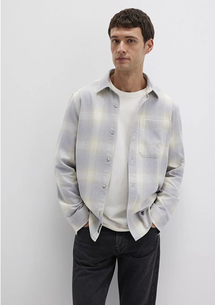 Kareli Mavi Gömlek 0211637-90847